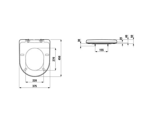 Laufen Pro Сиденье с крышкой Universal, съемное, без механизма мягкого закрывания, крепление с фиксацией сверху, белый. 8.9395.5.300.000.1 Laufen Pro Сиденье с крышкой Universal, съемное, без механизма мягкого закрывания, крепление с фиксацией сверху, белый. 8.9395.5.300.000.1