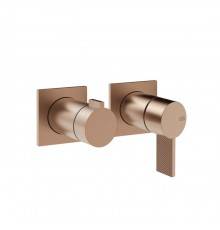 Gessi Inverso Diamantato Смеситель для душа, настенный, цвет: Copper Brushed PVD. 73638#708
