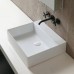 Azzurra Elegance Squared Раковина подвесная/накладная, 50x45xH12,5 см, без отв., цвет: Bianco lucido. ELLP050450Q0BI/(EQA50 bi)*0
