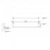 Decor Walther Mikado HTE45 Полотенцедержатель 45см, подвесной, цвет: черный матовый. 0520860