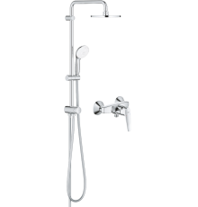 Душевая стойка Grohe BauFlow 27389002 + Смеситель для душа Grohe BauFlow 23632000