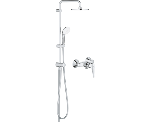 Душевая стойка Grohe BauFlow 27389002 + Смеситель для душа Grohe BauFlow 23632000 Душевая стойка Grohe BauFlow 27389002 + Смеситель для душа Grohe BauFlow 23632000