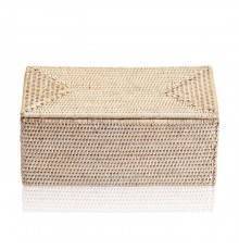 Decor Walther Basket UTBMD Универсальная коробка 30x15.5x14см, с крышкой, настольная, цвет: ротанг светлый. 0932191
