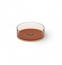 Dea Design Washbasins Раковина 30х30х14см., накладная, без отв., Glasstek, прозрачная смола, цвет: Sunset R1. DD9061 300 R1
