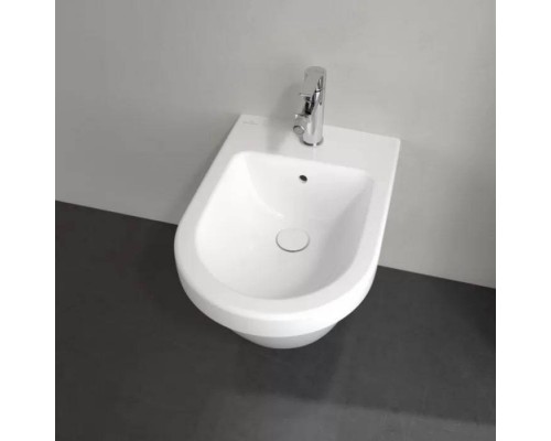 VilleroyBoch Architectura Биде подвесное 37х53х26.5см., 1 отв., цвет: альпийский белый. 54840001