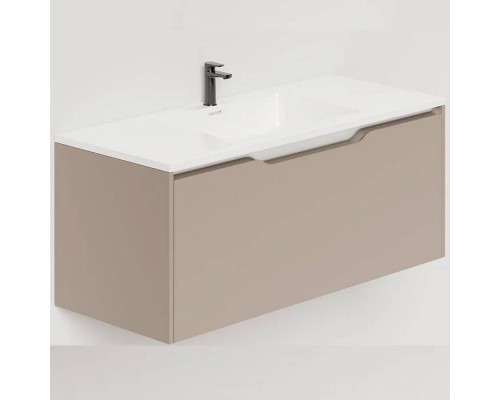 Salini Smile Тумба подвесная 100х50х48.5см., с раковиной, цвет: Taupe. S1000TON203