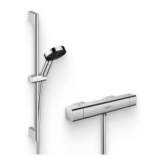 Душевой комплект Термостат Hansgrohe Ecostat E 15773000 для душа + Гарнитур Pulsify Relaxation 105 3jet 24160000 хром
