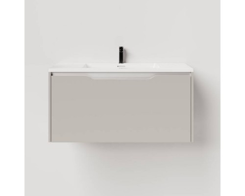 Salini Smile Тумба подвесная 80х50х48.5см., с раковиной, цвет: Grey. S800GON203