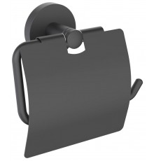 Timo 13042/03 Saona Держатель туалетной бумаги, с крышкой, черный 13042/03