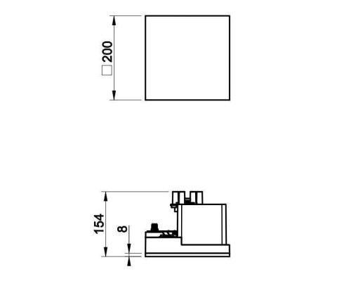 Gessi Binario Модуль 200х200 мм, декоративная панель, установка Easy-Fix, цвет: Mirror Steel. 61109#238