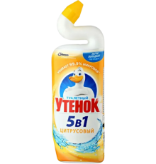 Универсальное моющее средство Туалетный утенок активный цитрус, 5 в 1, 0,9 л