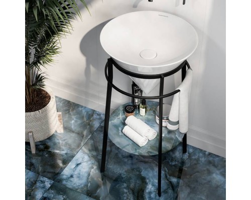 Kerama Marazzi CONO Металлическая структура напольная 44x77см, цвет: черный матовый. CO.44\BLK.M