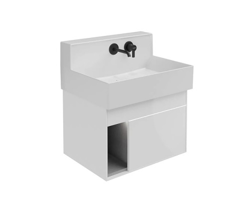 Kerama Marazzi Logica M Тумба подвесная 65x50см, с раковиной, цвет: белоснежный. LOG.M.65\WHT,  LO.M.wb.65
