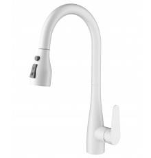 Смеситель для кухни Wonzon   Woghand WW-121E201B-MW матовый белый