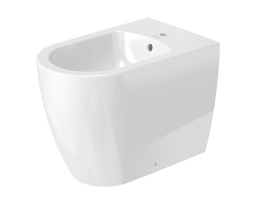 Duravit Me by Starck Биде напольное приставное 37х60 см, с 1 отв. под смеситель, с креплением, цвет: белый. 2289100000