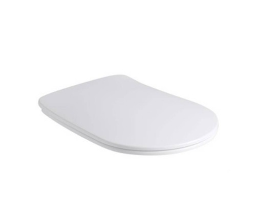 Kerasan Nolita Сиденье для унитаза SLIM быстросъемное, с микролифтом, цвет: Белый матовый/хром. 539130 Kerasan Nolita Сиденье для унитаза SLIM быстросъемное, с микролифтом, цвет: Белый матовый/хром. 539130