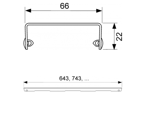 TECEdrainlinе Решетка lines, 800 мм, цвет: сталь, матовая. 600821