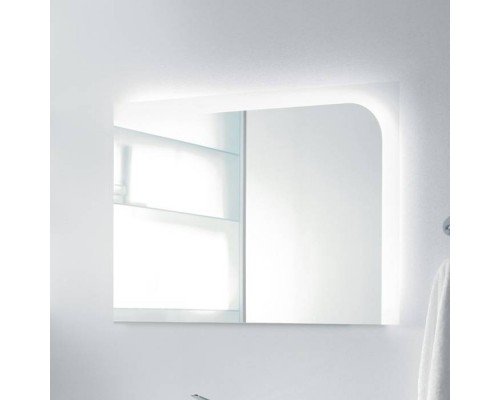 Burgbad Sinea Зеркало с подсветкой 90x64 см, сенсорный выкл. белый гл.. SICL090RK0040
