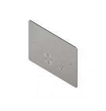 QuadroDesign Клавиша смыва для инсталляции Geberit, цвет: Brushed Stainless Steel. PC001AS/1