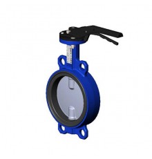 Затвор дисковый Tecofi VPI4449-02 Ду40 поворотный межфланцевый с ручкой PN16. VPI4449-02EP0040