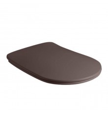 Kerasan Nolita Сиденье для унитаза SLIM, микролифт, цвет: Borgogna matt/хром. 539175