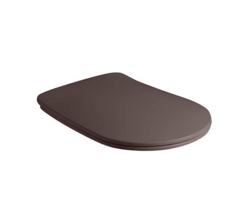 Kerasan Nolita Сиденье для унитаза SLIM, микролифт, цвет: Borgogna matt/хром. 539175