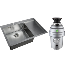 Комплект Мойка кухонная Zorg Light ZL R 780510-L + Измельчитель Inox D ZR-56 D