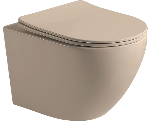 Унитаз подвесной Vincea Globo VT1-14SMC матовый капучино