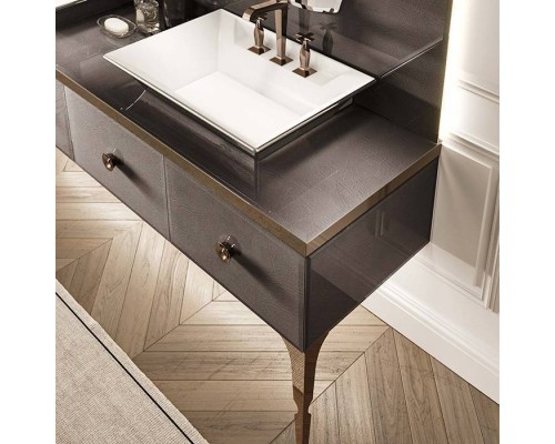 VITAGE milldue edition MAJESTIC 09 Комплект мебели 216х55х73см напольный, 2 раковины, 2 зеркала, с подсветкой, отделка: стекло elephant bronze, фурнитура: бронза. 9860.PLATINO.3, M114.79.91, 4138.216.79.91*2, 4057, 5818.216.79*2 VITAGE milldue edition MAJESTIC 09 Комплект мебели 216х55х73см напольный, 2 раковины, 2 зеркала, с подсветкой, отделка: стекло elephant bronze, фурнитура: бронза. 9860.PLATINO.3, M114.79.91, 4138.216.79.91*2, 4057, 5818.216.79*2