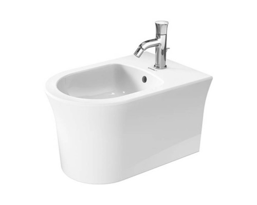 Duravit White Tulip Биде подвесное 37x54 cм, с переливом, с 1 отв., WonderGliss, цвет: белый. 22931500001
