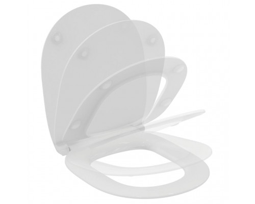 IS E772401 Connect Тонкое сидение и крышка для унитаза SoftClose (микролифт), шарниры металл/пл. E772401