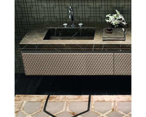 VITAGE milldue edition FOUR SEASONS Комплект мебели с базой, интегрированными раковинами PLANS, зеркалом LOSANNA, 216см, подвесной, цвет: мрамор bronzo amani-B58 экокожа visione-223 черный хром. 4356.216.B58.3.2, 9502, F114.223.96, 3471.223.96 VITAGE milldue edition FOUR SEASONS Комплект мебели с базой, интегрированными раковинами PLANS, зеркалом LOSANNA, 216см, подвесной, цвет: мрамор bronzo amani-B58 экокожа visione-223 черный хром. 4356.216.B58.3.2, 9502, F114.223.96, 3471.223.96