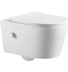 Унитаз подвесной Art Max Zoe AM9322C1CHR/SC с микролифтом, белый