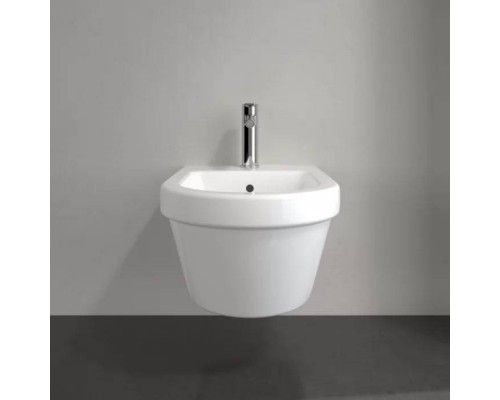 VilleroyBoch Architectura Биде подвесное 37х53х26.5см., 1 отв., цвет: альпийский белый. 54840001