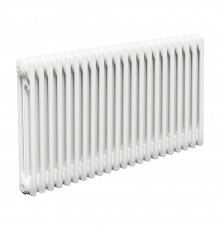 Трубчатый радиатор ТЕПЛОФОРТ ТР3057, 22 секции, боковое подключение 3/4”, белый глянец 200055