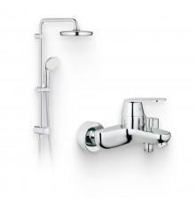 Душевой комплект Смеситель Grohe Eurosmart Cosmopolitan 32831000 + Стойка New Tempesta System 26381001