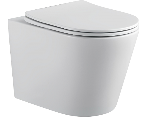 Унитаз подвесной AQUATEK Вега AQ1904T-00 безободковый, с микролифтом