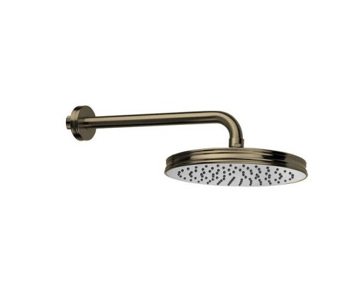 Bossini Liberty Верхний душ 21см., кронштейн 28см, цвет: ottone antico. H27740G.022 Bossini Liberty Верхний душ 21см., кронштейн 28см, цвет: ottone antico. H27740G.022