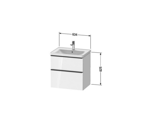 Duravit D-Neo Тумбочка подвесная 63.4x45.2х62.5см., раковина, 1 ящик, цвет: белый высокоглянцевый. 2367650000, DE435402222 Duravit D-Neo Тумбочка подвесная 63.4x45.2х62.5см., раковина, 1 ящик, цвет: белый высокоглянцевый. 2367650000, DE435402222