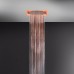 Gessi Afilo Встраиваемая душевая система 35х35см, тропический ливеньи хромотерапия, пульт упр. держатель.треб ист питания на 12B, цвет: Mirror Steel. 57601#279, 57018#238