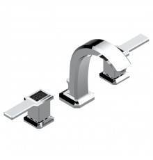 THG Metropolis a manettes cristal noir Смеситель для раковины, 3 отв., цвет: хром/черный хрусталь. A2M-A02-151M
