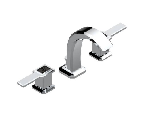 THG Metropolis a manettes cristal noir Смеситель для раковины, 3 отв., цвет: хром/черный хрусталь. A2M-A02-151M THG Metropolis a manettes cristal noir Смеситель для раковины, 3 отв., цвет: хром/черный хрусталь. A2M-A02-151M