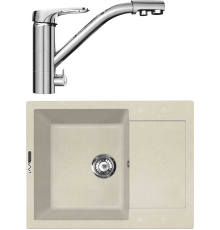 Комплект Мойка кухонная Lava L7.CRE crema + Смеситель SG05 CR chrome