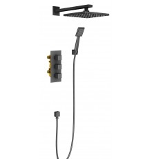 Timo SX-0179/03SM Tetra-Thermo Набор для комплектации душа, с термостатом, черный SX-0179/03SM