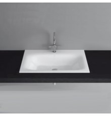 Bette Lux Раковина 80х49.5х0.9/12см., встраиваемая на столешницу, 1 отв., без перелива, с крепежом, цвет: белый. A161-000 HLW1