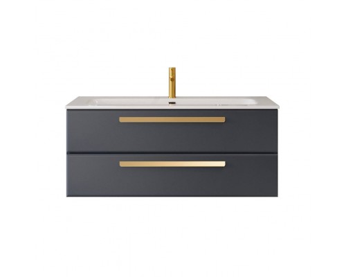 Тумба под раковину Cezares Eco Cer-N 120, grafito, ручки сатиновое золото