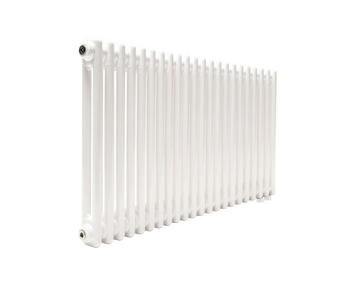 Трубчатый радиатор ТЕПЛОФОРТ ТР2057 ТВ, 22 секции, нижнее подключение ½”, белый глянец 200113
