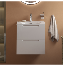 Тумба с раковиной BelBagno Etna 39 50 bianco lucido, раковина BB-8099-3-50