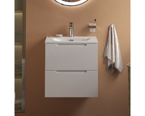 Тумба с раковиной BelBagno Etna 39 50 bianco lucido, раковина BB-8099-3-50