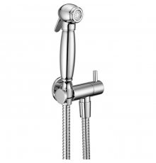 CISAL Shower Гигиенический душ со шлангом 120 см,вывод с держателем и запорный вентиль, цвет: хром. AR00790021